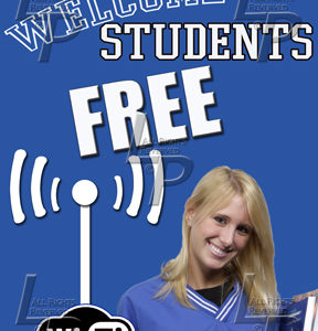 Welcome Students Free WiFi